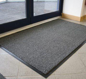 Vstupní rohož COBA Vyna-Plush černo-ocelová 0,9 m x 1,5 m