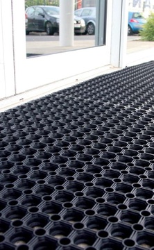 Kartáček k rohoži COBA Ringmat šedý