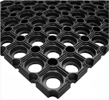 Vstupní gumová rohožka - COBA Ringmat Octomat černá 1 m x 1,5 m