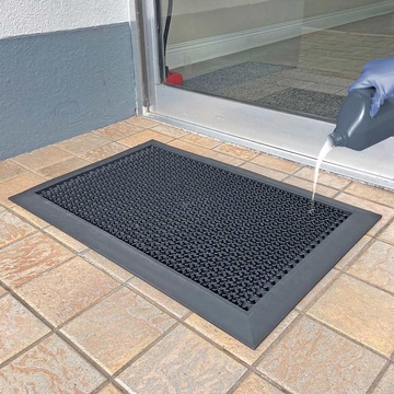 Vstupní dezinfekční rohož COBA HygiWell černá 0,85 m x 0,55 m