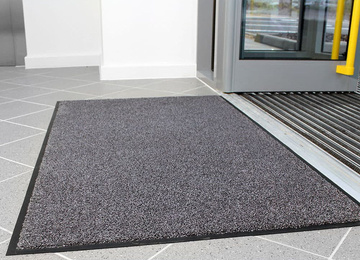 Vstupní čistící rohož COBAwash černo-ocelová 0,85 m x 1,2 m