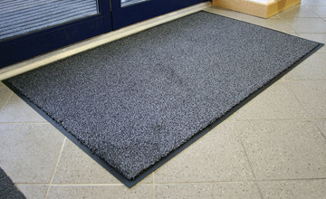 Vstupní čistící rohož COBAwash černo-ocelová 0,85 m x 1,5 m