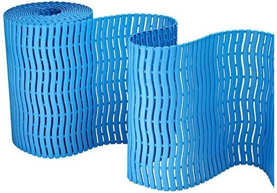 Plastová protiskluzová rohož Soft step 600 mm x metráž světle modrá