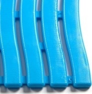 Plastová protiskluzová rohož Soft step 600 mm x metráž světle modrá