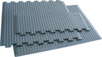Průmyslová rohož Yoga-Flex protiúnavová 700x800 mm šedá - středový díl