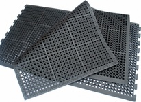Průmyslová rohož SafeLink 980x1540 mm černá - krajní díl