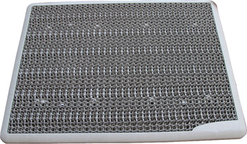 Rohožka plastová Step on 430x560 mm světle šedá