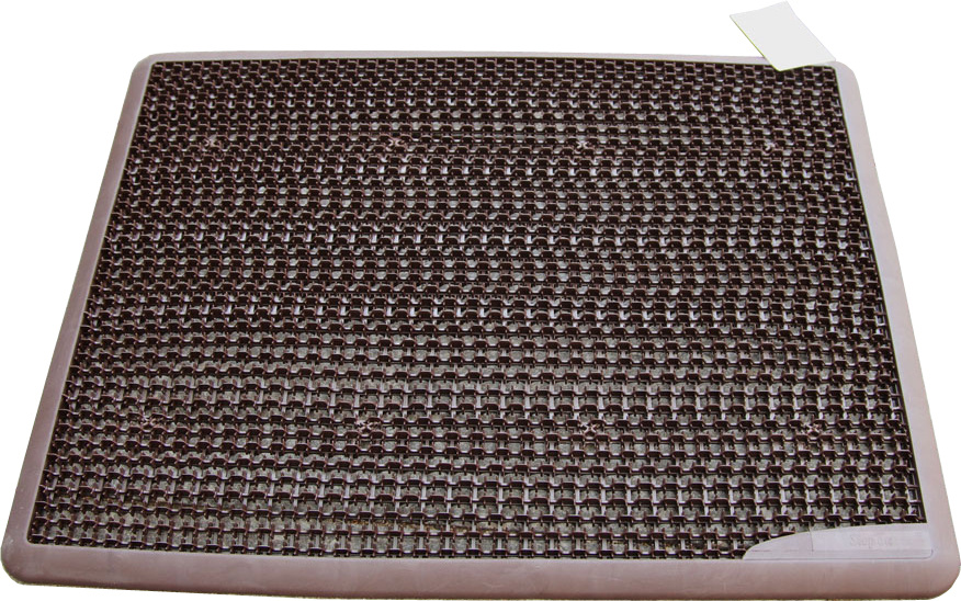 Rohožka plastová Step on 430x560 mm hnědá
