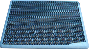 Rohožka plastová Step on 430x560 mm modrá