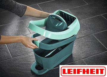 Úklidový set Leifheit 55096 mop Profi + vědro Profi s integrovanými kolečky