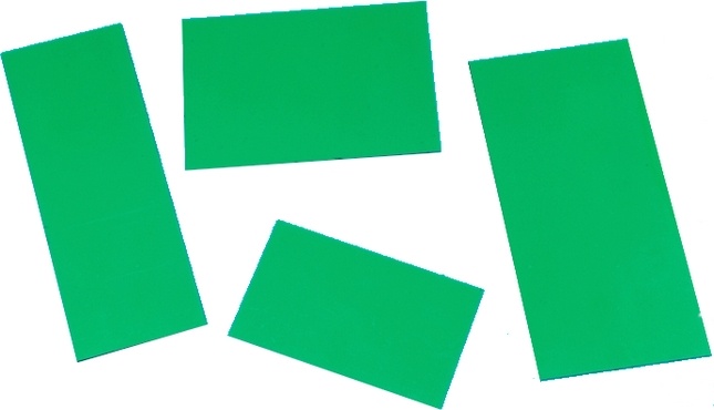 Magnetický štítek 40x60mm zelený