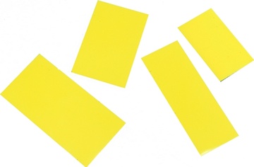 Magnetický štítek 30x50mm žlutý