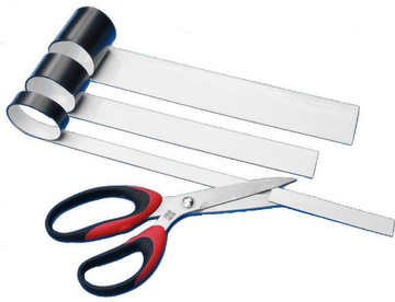 Magnetický pásek 30x600mm bílý