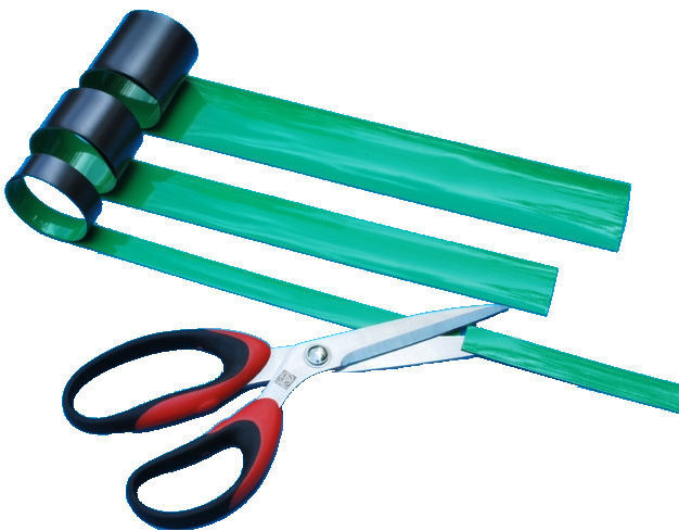 Magnetický pásek 15x600mm zelený