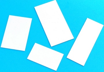Magnetický štítek 40x60mm bílý