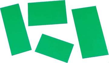 Magnetický štítek 40x80mm zelený