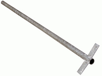 Sloupek pro odpadkový koš - zinkovaný, 1500mm