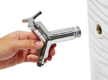 Designový chromový výpustný kohout 3/4", bez šroubení