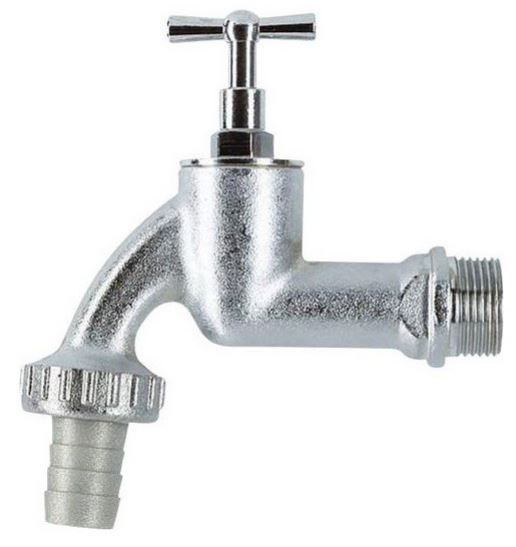 Chromový výpustný kohout 3/4", bez šroubení