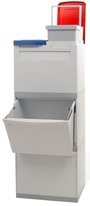 Koš na tříděný odpad EKOMODUL 2x30 l + 2x15 l šedý
