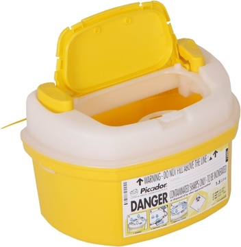 Nádoba na ostrý nemocniční odpad klinik box PICADOR 1,5l