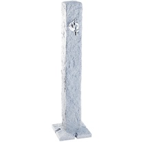 Zahradní sloupek na vodu Square světlý granit