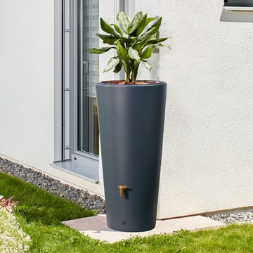 Plastová nádrž na dešťovou vodu VASO 220 l, grafit