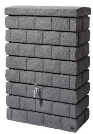 Zahradní nádrž na dešťovou vodu Rocky 300l, šedá