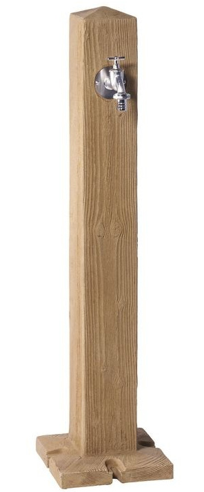Zahradní sloupek na vodu Square světlé dřevo