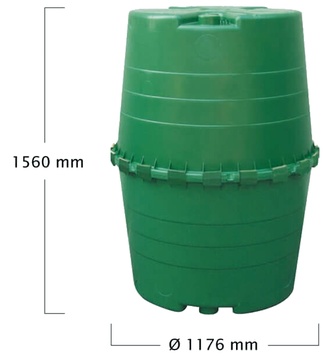 Plastová zahradní nádrž na dešťovou vodu Top-Tank 1300 l