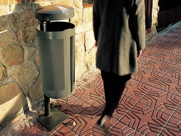 Odpadkový koš Prima Linea 50 l světle šedý