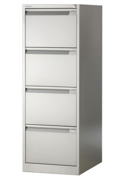 Kovová kartotéka Bisley BS4E/Foolscap 4 zásuvková
