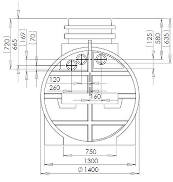 Plastová jímka Eco-Line 3300 l