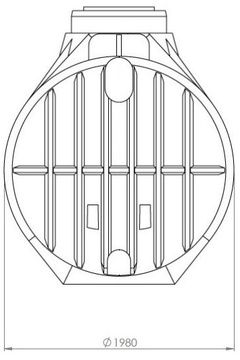 Plastová jímka Atlantis 7000 l