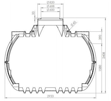 Plastová jímka Atlantis 7000 l