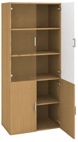 Kancelářská skříň vysoká D 5 80 09 - buk