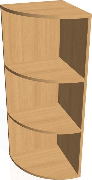 Kancelářská skříň střední DR 3 L - buk