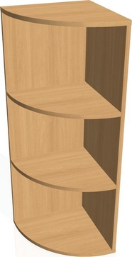 Kancelářská skříň střední DR 3 L - buk