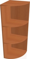 Kancelářská skříň střední DR 3 P - třešeň