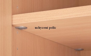 Kancelářská skříň nízká D 2 80 - třešeň