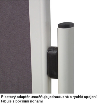 Bílá moderační tabule Standard dělená, karton 2x75x120cm
