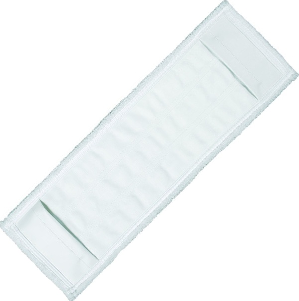 Plochý mop z mikrovlákna kapsy 50cm bílý, 10 ks