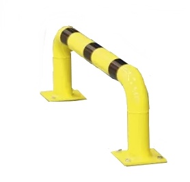 Oblouková zábrana 300x1500mm, průměr 76 mm, žluto/černá