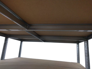 Kovový regál FUTUR PLUS TÜV pozink 1800x1200x450 mm, 5 polic o nosnosti 200 kg