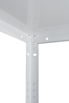 Kovový regál PIXY bílý 1500x750x300mm, 4 police o nosnosti 50kg