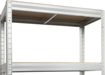 Kovový regál FUTUR TÜV SÜD pozink 1800x750x350 mm, 5 polic o nosnosti 250 kg