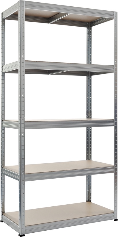 Kovový regál FUTUR pozink 1800x900x450 mm, 5 polic o nosnosti 350 kg