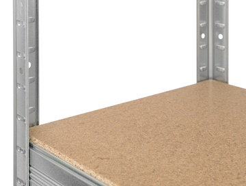 Kovový regál FUTUR pozink 1800x900x450 mm, 5 polic o nosnosti 350 kg