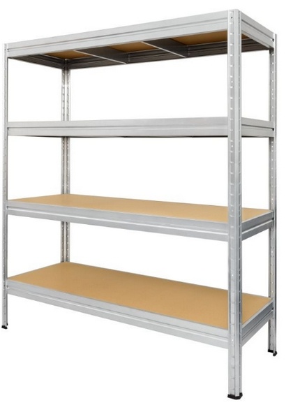 Kovový regál HEAVY RACK 1770x2400x600mm, 4 police, 450 kg pozinkovaný