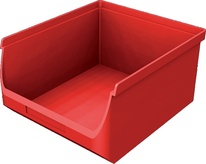 Plastový zásobník červený PB2B
